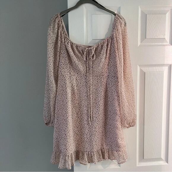 Forever 21 Chiffon Floral Mini Dress Size M - Picture 2 of 8